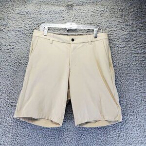Lululemon Shorts Mens Size 32 Tan Commission Lightweight Stretch Classic Fit